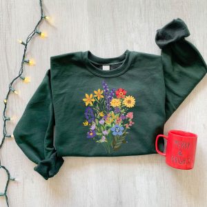 Wildflowers Sweatshirt Flower Shirt Gift for Women